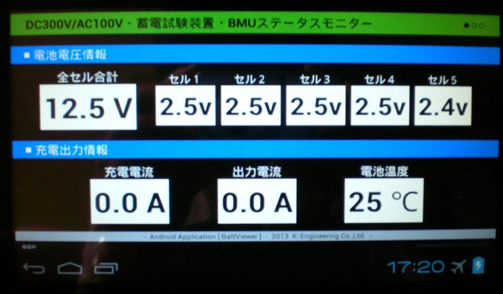 自立型風力発電の蓄電システムとインフォメーションパネル